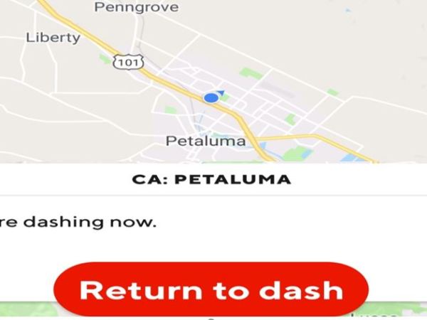 Adventures of Door Dashing in Petaluma,&nbsp;California